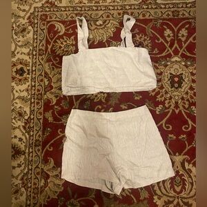 Reformation Linen Two Piece Short Set